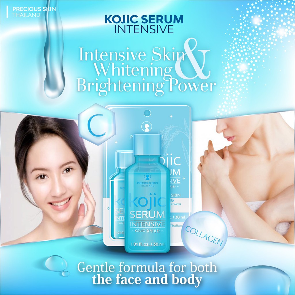 Kojic Brightening &amp; Whitening Intensive Serum Body &amp; Face / Face Serum / Serum Badan