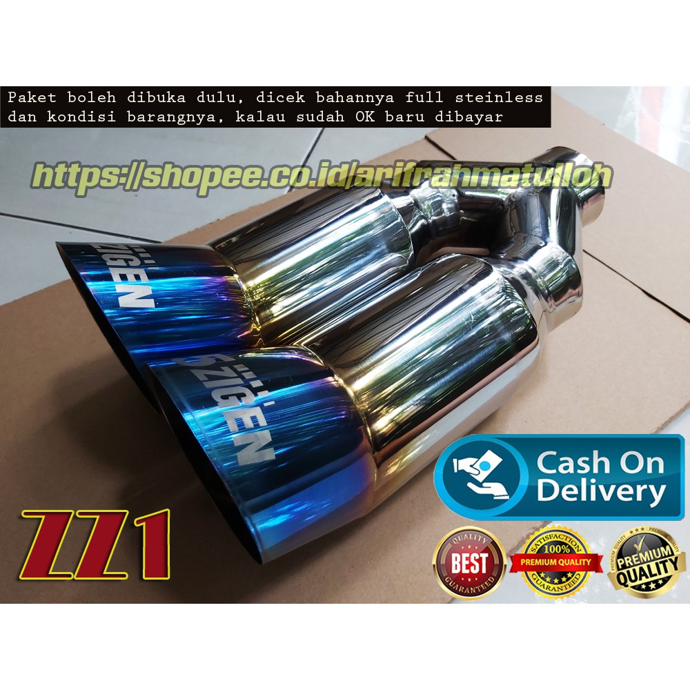 Knalpot Mobil 5Zigen Type ZZ1 Avanza BR-V Innova Carry Pick-up Rush Brio XPander Terios Calya Grand 