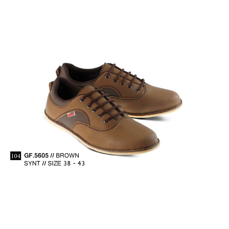 SEPATU SNEAKERS PRIA BROWN 38 sd 43 GF5605 GF