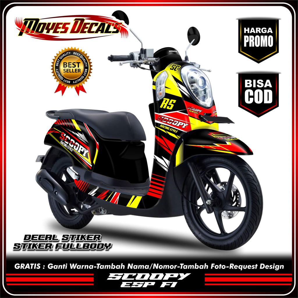 stiker motor keren scoopy esp fi fullbody racing-stiker keren motor scoopy esp fi fullblok-stiker mo