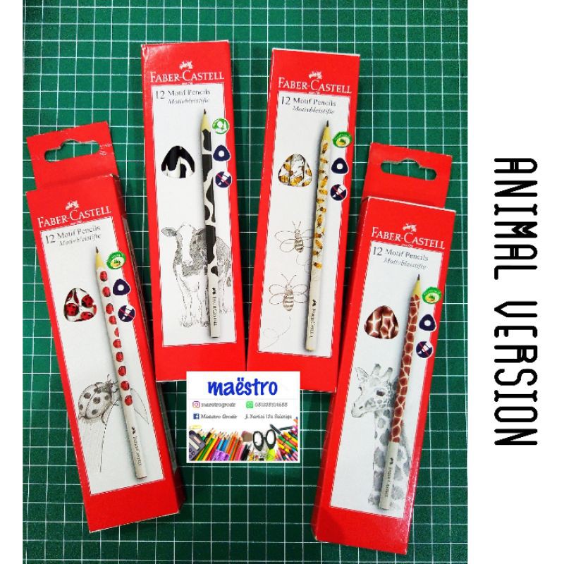 Pensil FaberCastell Animal / Pensil FaberCastell / Pensil Lucu