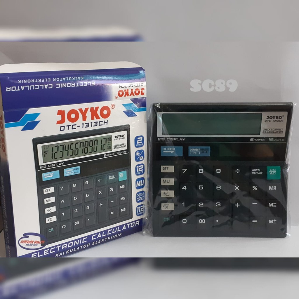 

KALKULATOR JOYKO UKURAN MEDIUM SEDANG HITAM
