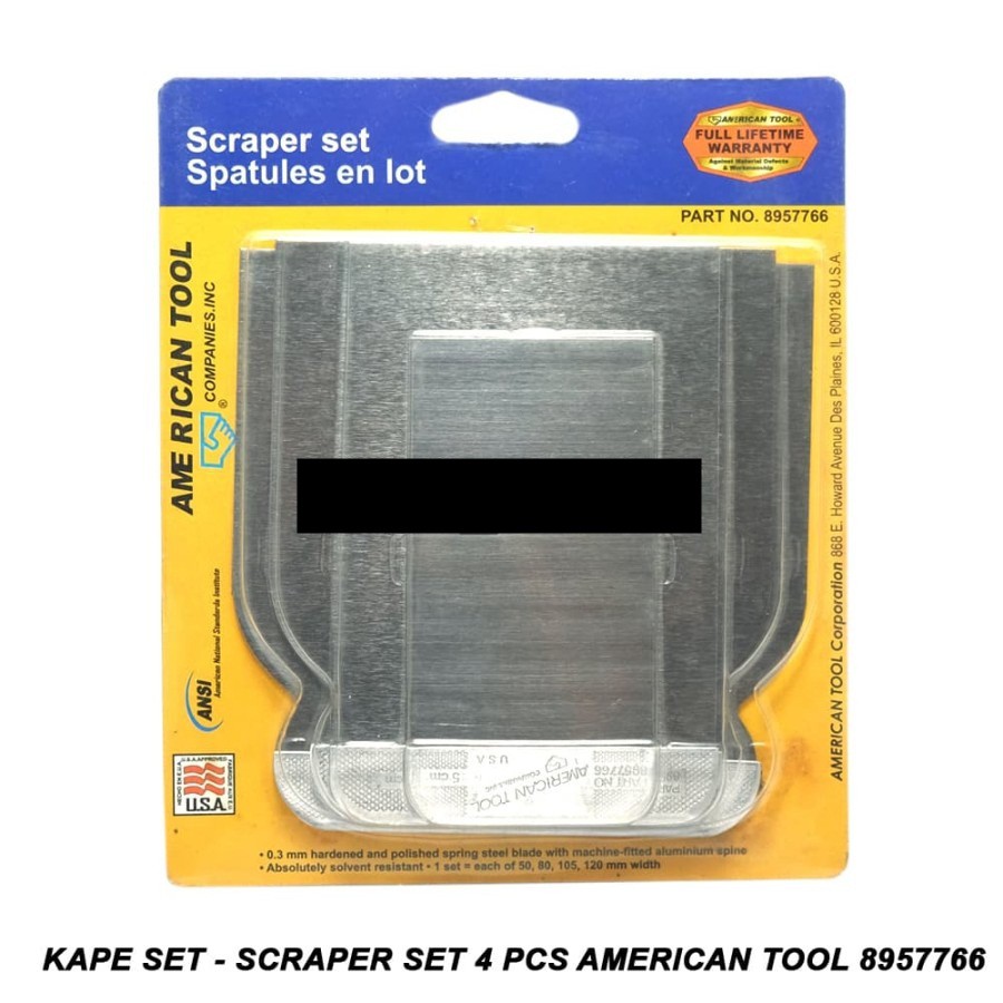 Kape Set - Scraper Set 4 Pcs American Tool