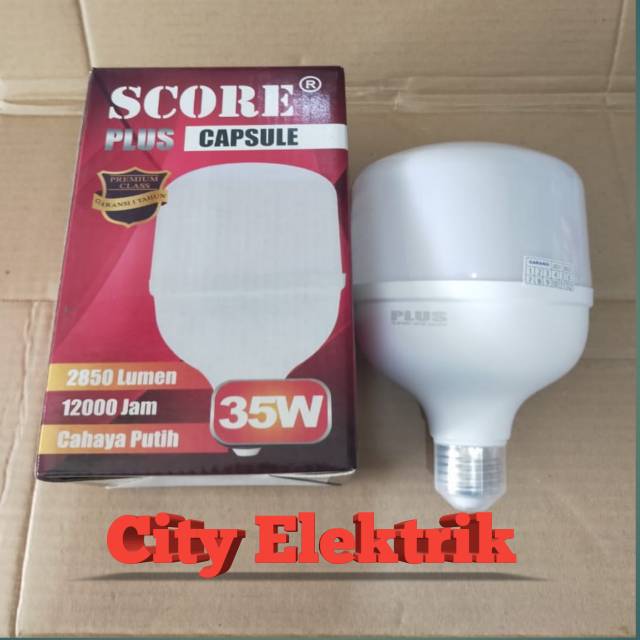 Lampu Murah Bohlam LED SCORE PLUS 35 Watt - Bergaransi 1 Tahun