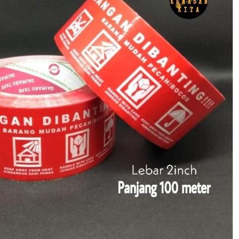 

❈ ISOLASI JANGAN DIBANTING / FRAGILE / LAKBAN MUDAH PECAH ▼