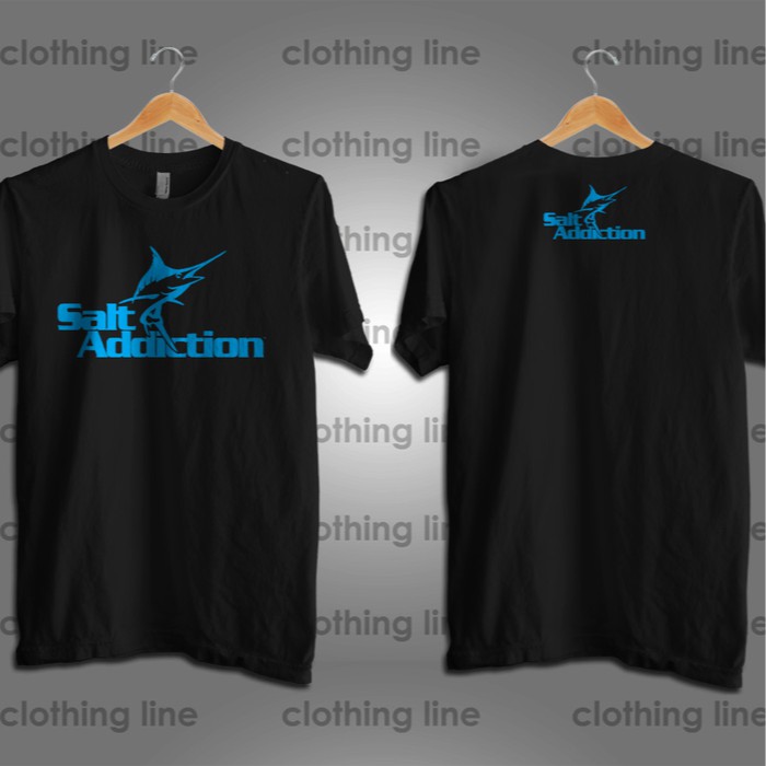 KAOS BAJU MANCING SALT ADDICTION LOGO