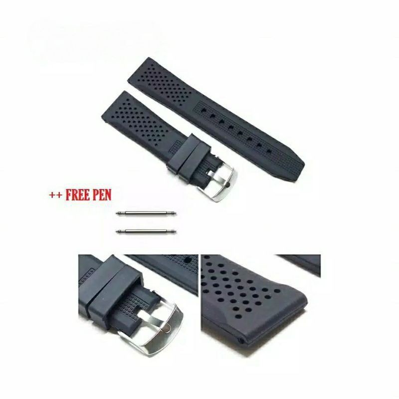 STRAP TALI JAM SWISS ARMY KARET UKURAN 22MM RUBBER SILICONE STRAP SWISS ARMY 22MM