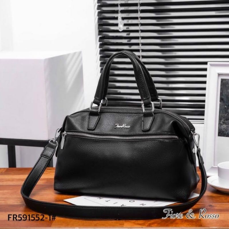 *Tas Fiore & Rosso Handbag Leather FR551592-1*