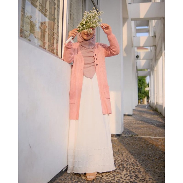 Cardigan Wanita Rajut Halus Long Cardigan BELLE kacing OVERSIZE By Galleraj.Id