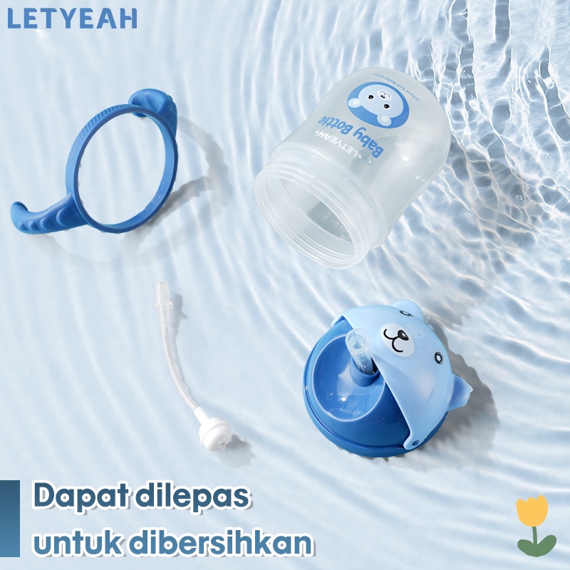 letyeah 270ml Botol air minum anak sedotan/botol minum bayi anti tumpah /BPA free