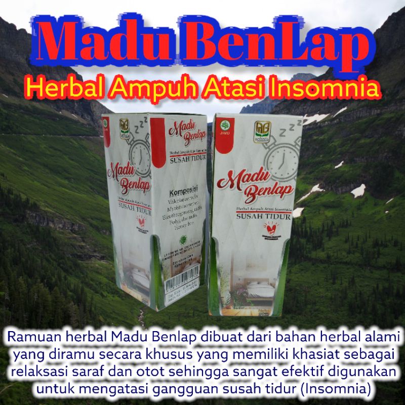 Madu Benlap Herbal Ampuh Atasi Insomnia susah tidur