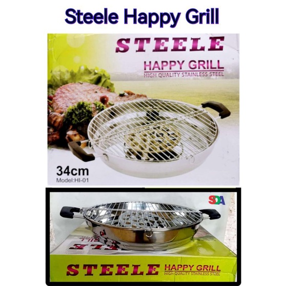 Steele Happy Grill 34cm Bakar Daging Putar