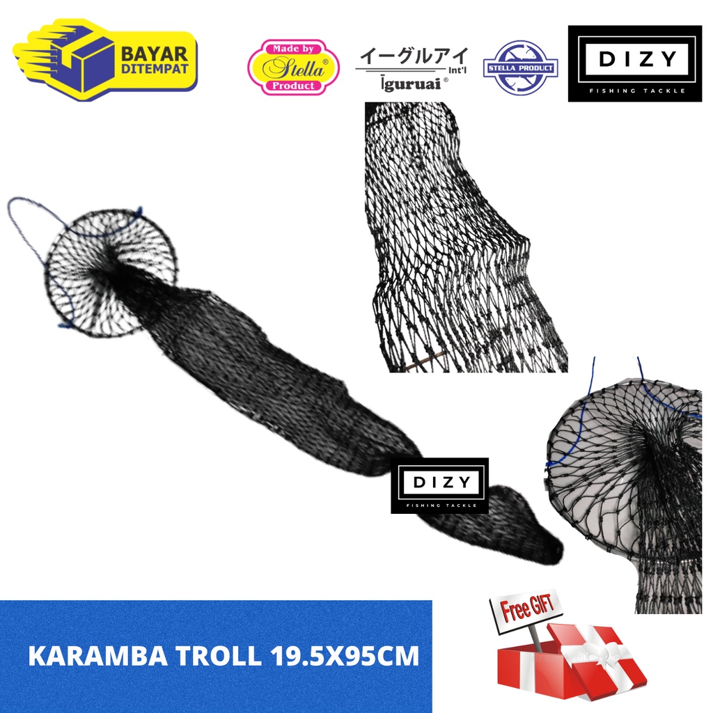 Mancing Karamba Koja Korang Kepis Tempat Ikan uk 95cm Bahan Nilon Tebal