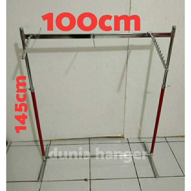 Gawangan baju pipa KOTAK 100cm