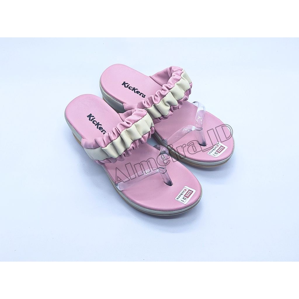 Sandal Anak Perempuan Wedges Jelly Kickers Ori | Sandal Anak Kekinian | Sandal Cewek Import