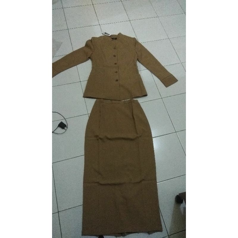 Baju Dinas Kuning Khaki/Baju dinas ASN/Baju dinas kuning ASN