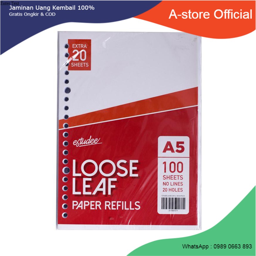 

Estudee Loose Leaf A5-100