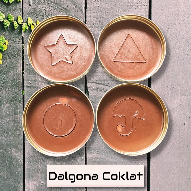 

Dalgona Coklat Squidgame + Cup besi