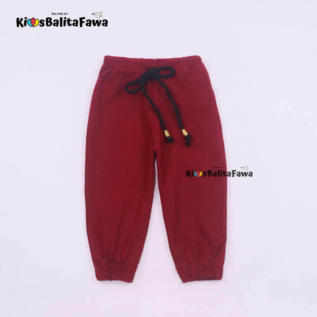Jogger PREMIUM Polos Uk 1-6 Tahun / Celana Panjang Anak Laki Perempuan Jeans Joger Denim Pants Polos