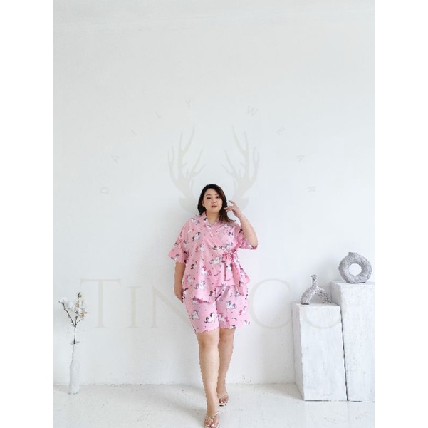 JUMBO KIMONO || UNICORN PINK