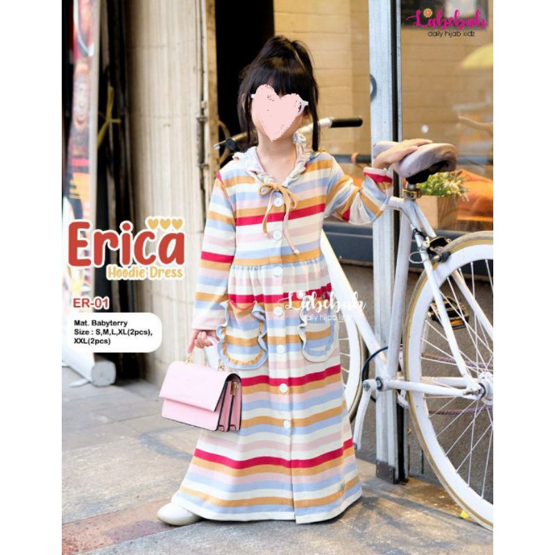 Gamis Anak Hoodie Outer Dress Erica [Makassar]
