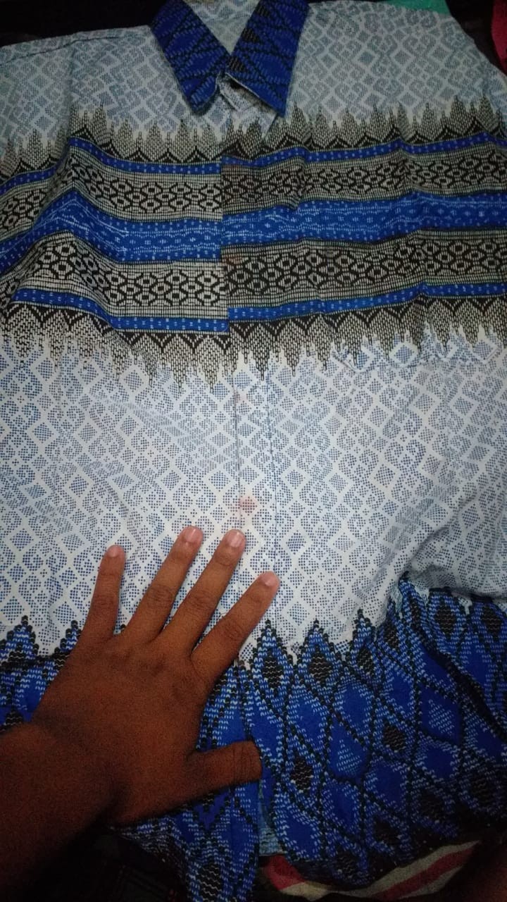 Bswart Batik Hrb026 Kenongo Hem Pendek Padi Pekalongan M L Xl Batik Pria Murah Modern Grosir