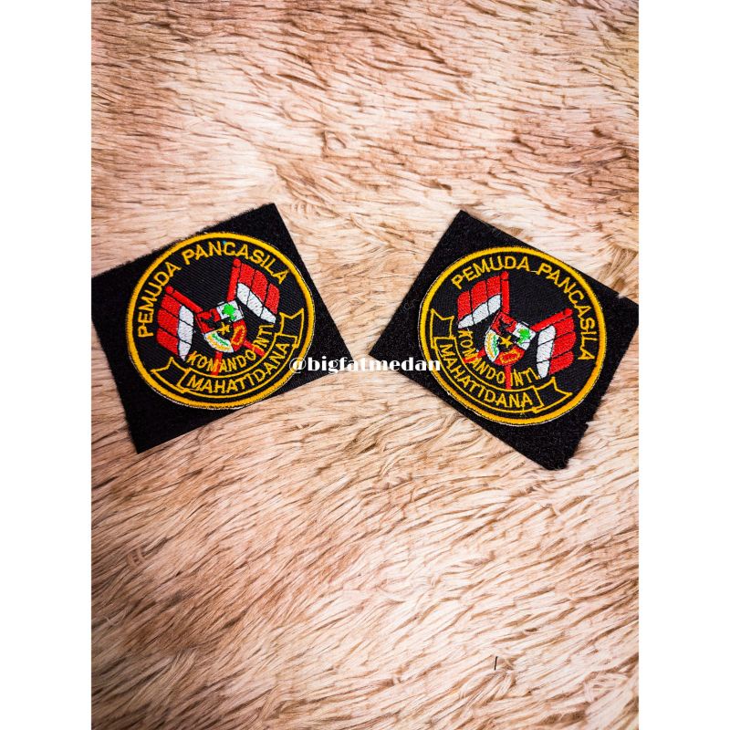 Patch Logo / Emblem Logo Pemuda Pancasila Mahatidana Bulat+Velcro