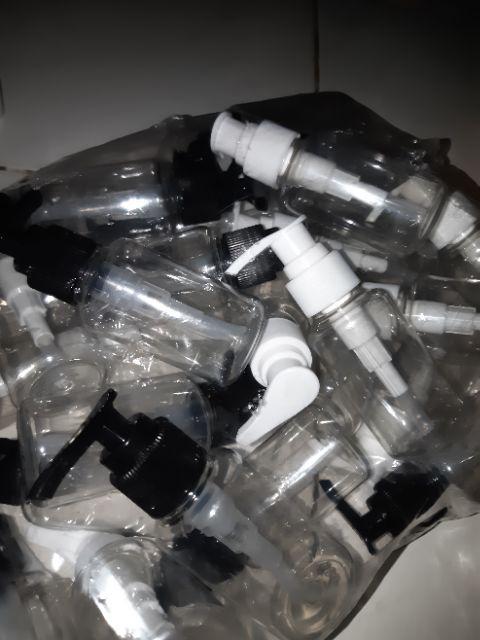Botol Pet Tub 60 Ml Nat Pump Hitam