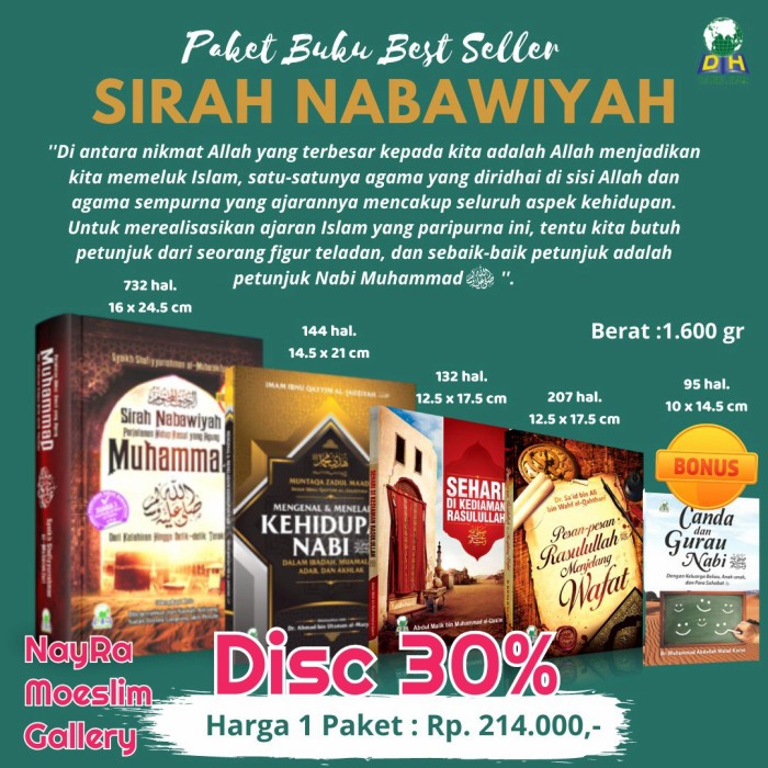 

HOT SALE!!! PAKET BUKU SIRAH NABAWIYAH TERBARU