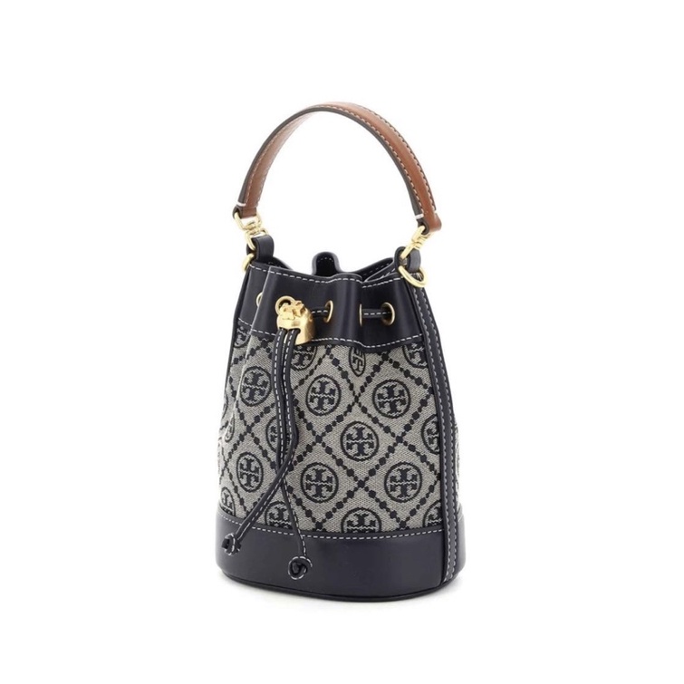 Tory Burch T Monogram Mini Bucket Bag