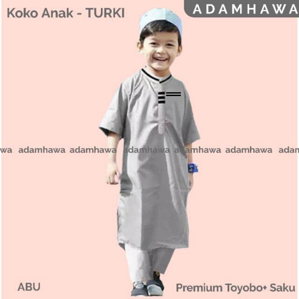 Koko Rafasya / Stelan koko turki anak / jubah anak / Pakistan anak / koko Rafarafi (Usia 2-12 tahun)