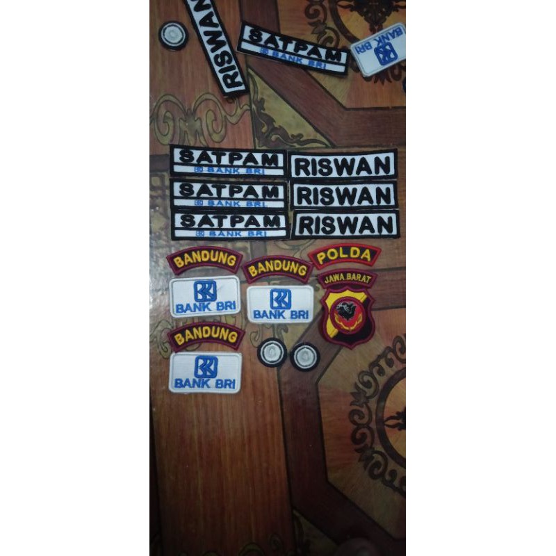 atribut satpam timbul pdh