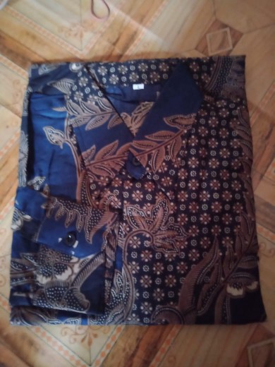 Batik Kemeja Pria Lengan Panjang Batik Laris Art Motif Garuda Size M L Xl Xxl Reguler