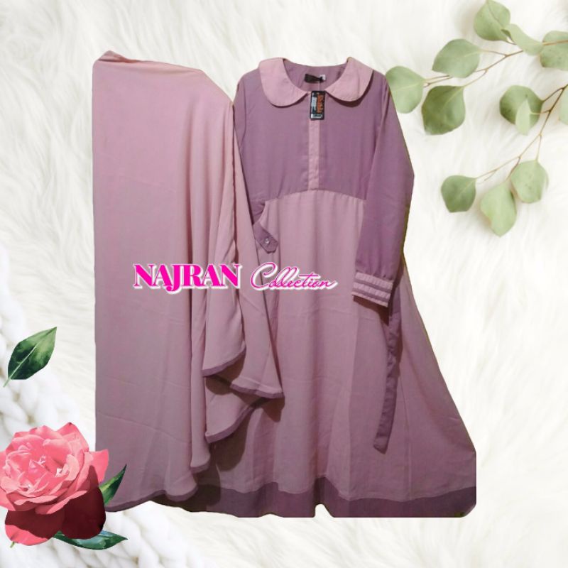 SET GAMIS SYAR'I REMAJA SIZE M JILBAB PANJANG + CADAR