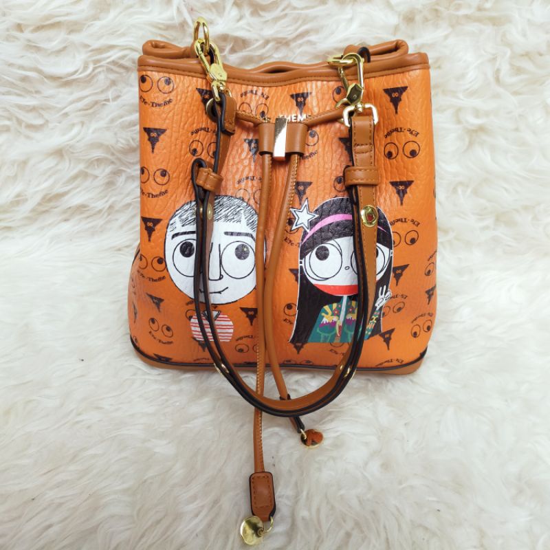 Shoulder bag preloved brand HUER Eye theme