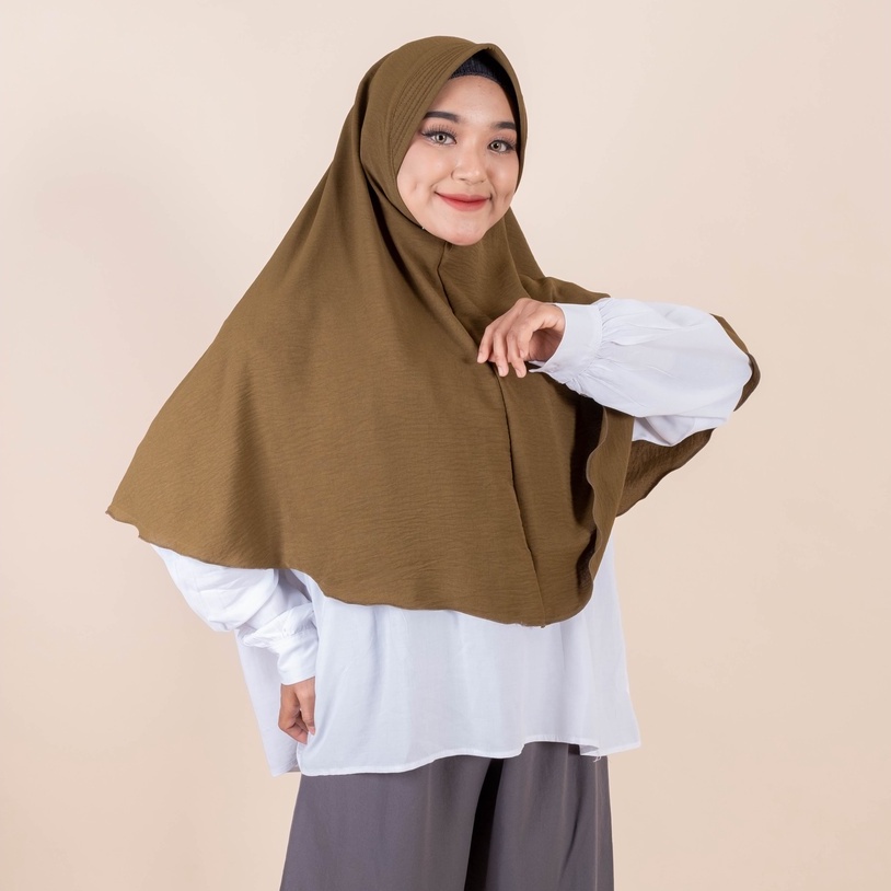 BERGO HASYA BERGO PET CRINKLE AIRFLOW Bergo Maryam Crincle Air Flow Pet