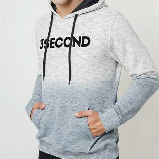 3Second Sweater hoodie tangan panjang sweater pria