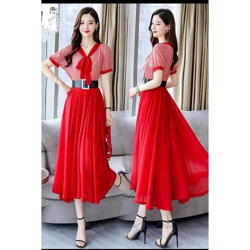 [Dress ELVIA RO]Dress wanita Twiscont Varian warna