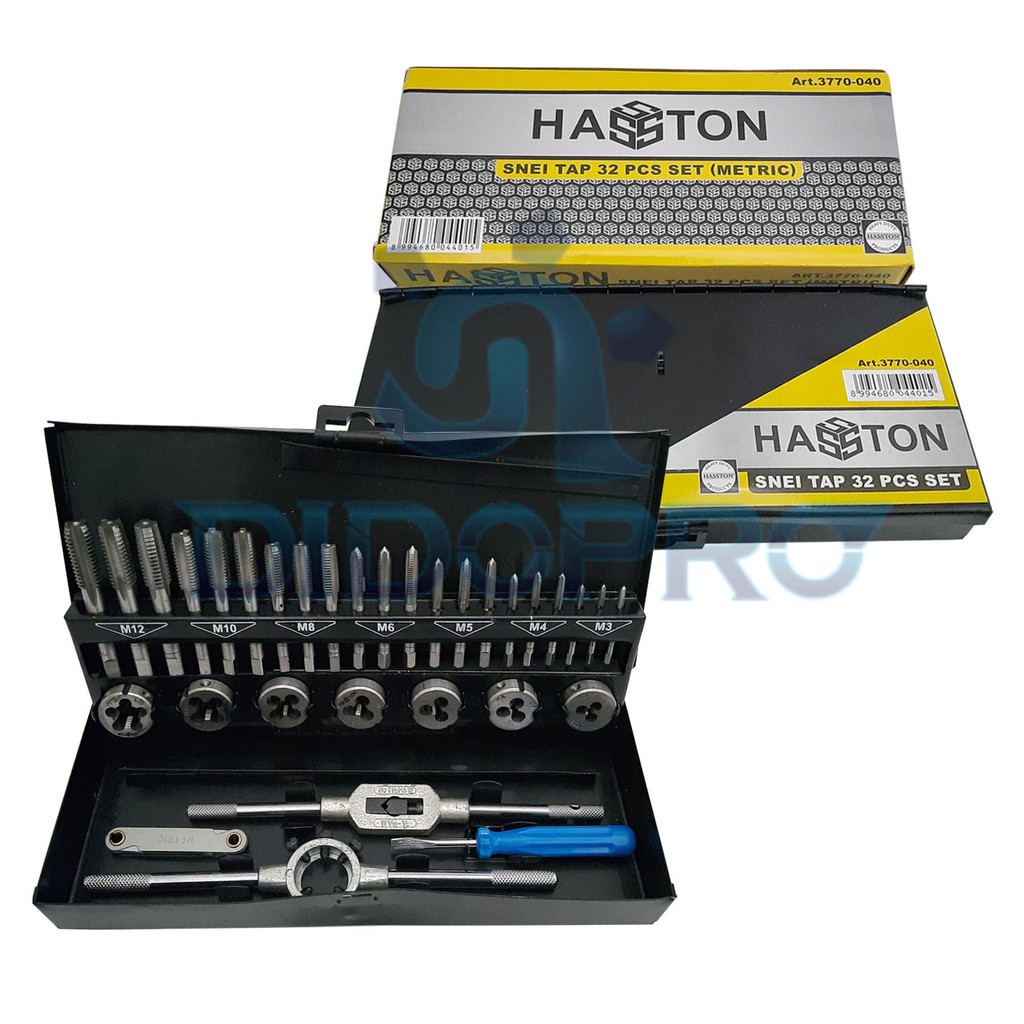 HASSTON PROHEX Senai Snai Tap Ulir Baut Set 32pcs