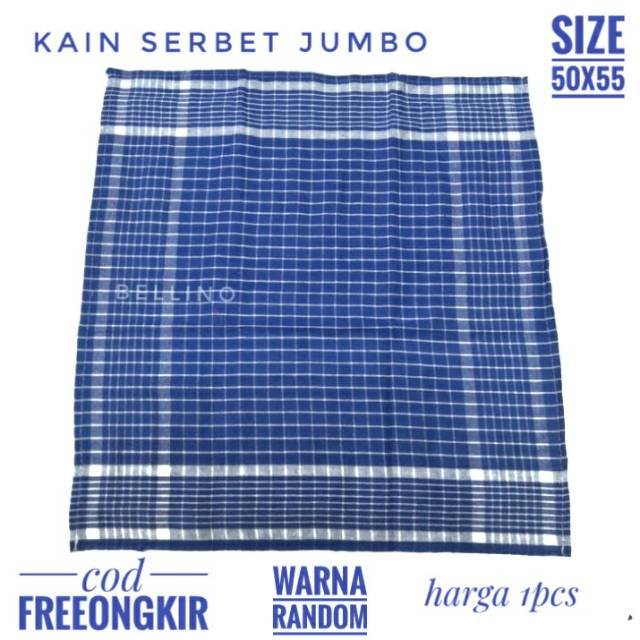 Serbet Topo Kain Lap Jumbo Murah Berkualitas Ukuran 50x55cm / Lap Tangan Lap Piring Lap Dapur Random