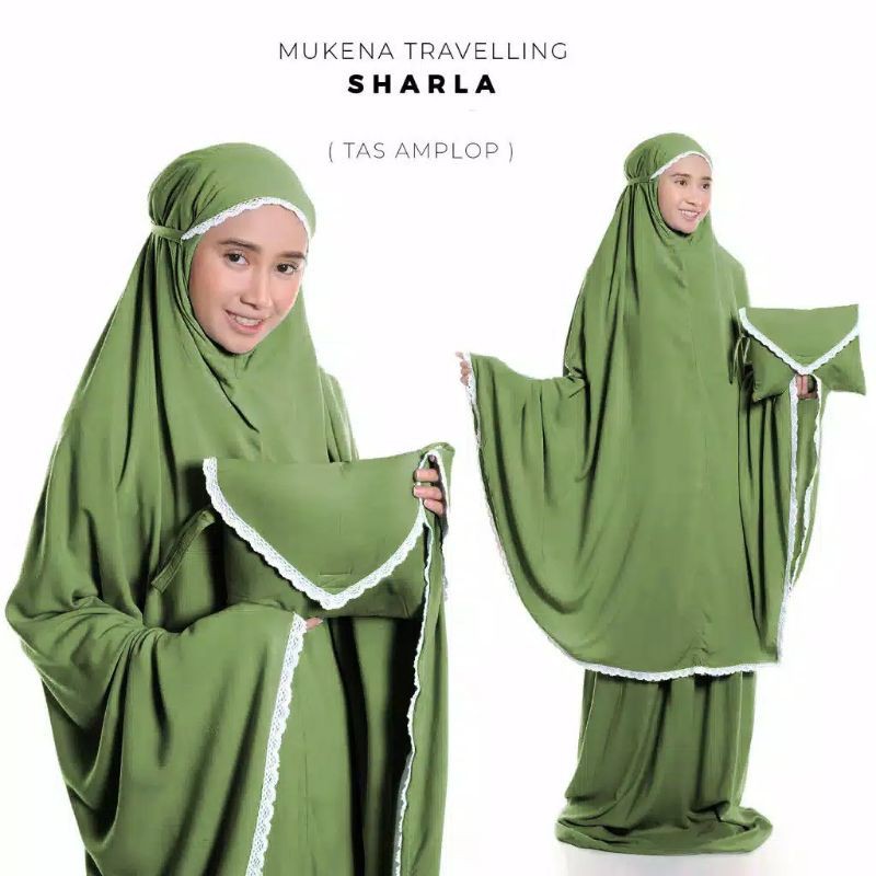 Mukena Polos  Rayon Renda Premium Sharla