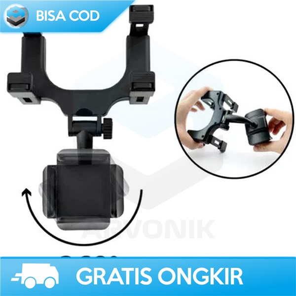 HANDPHONE BRACKET STENT HOLDER KACA SPION TENGAH MOBIL UNIVERSAL MURAH