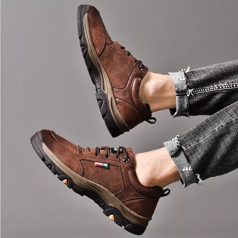 BSS - Sepatu Sneaker Gunung Pria Boots DRIIM Kasual Original Sepatu Bahan Kulit