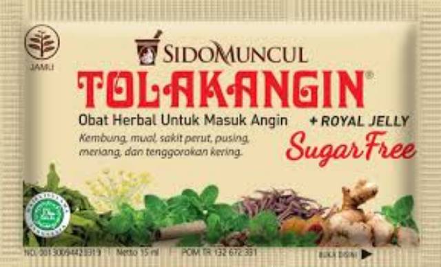 Tolak angin bebas gula