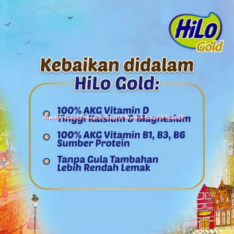 Hilo Gold Chocolate 250gr Susu Formula Susu Kalsium Tulang Rasa Coklat Susu Untuk Lansia