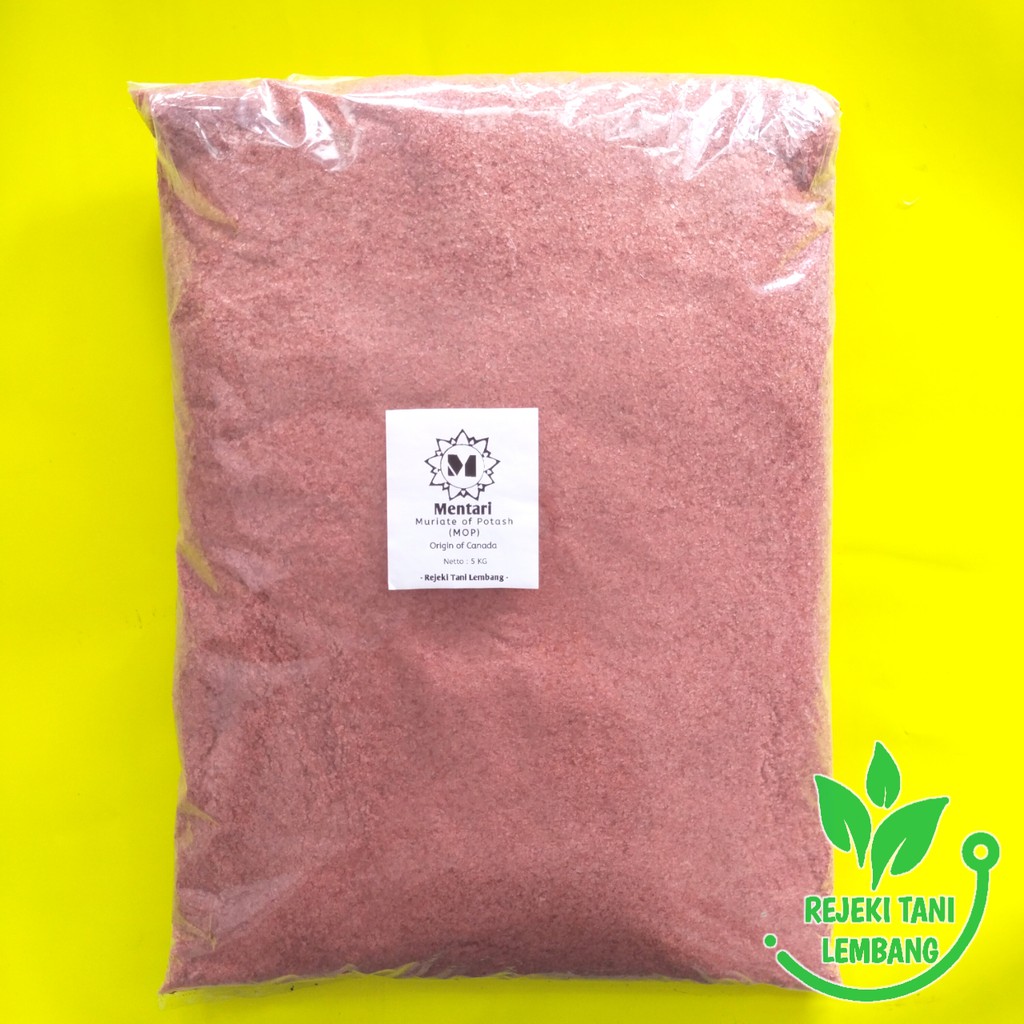 PUPUK KALIUM KCL ORIGIN CANADA MOP MENTARI REPACK 5 KG