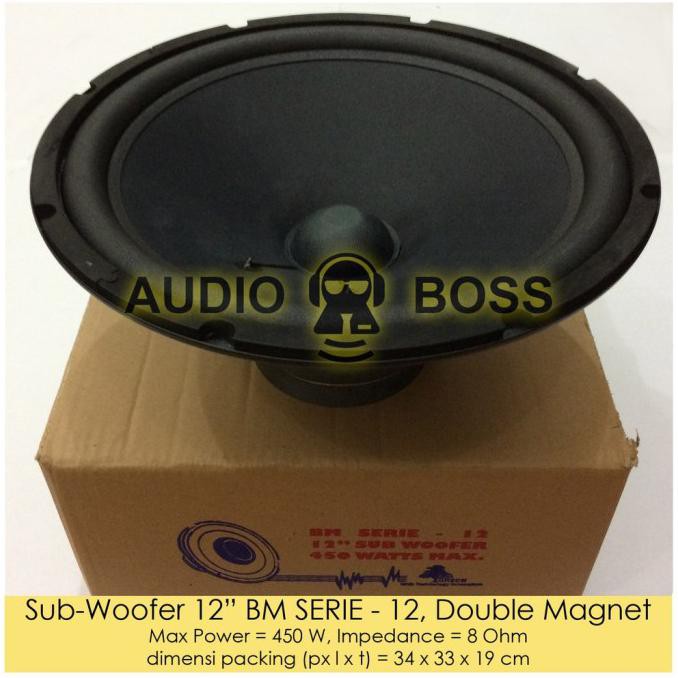 IDX. Speaker Subwoofer 12 inch BM SERIE - 12 Double Magnet / Subwoofer