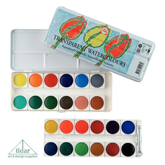 

Royal Talens Tranparent Watercolours / Watercolor / Cat Air Talens Transparan 24 Warna