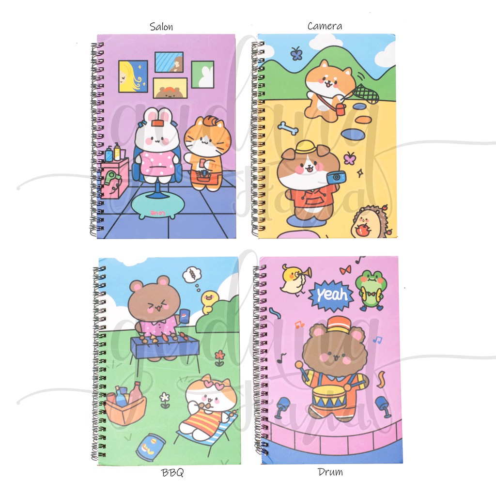 Notebook Picnic Bear A5 Note Book Beruang Imut Buku Notes GH 308206