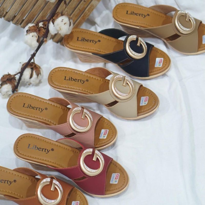 Sandal wedges wanita Liberty - GRACE